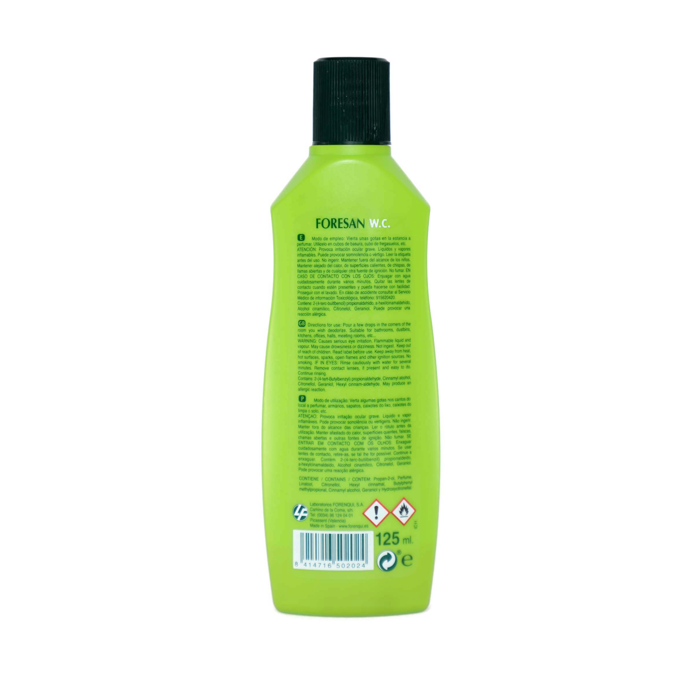 thumbnail image 2 of Foresan W.C. Concentrated Freshener De Luxe - 4 X 125 Ml (4.22 Fl Oz Each) - Toilet Freshener 2 of 6
