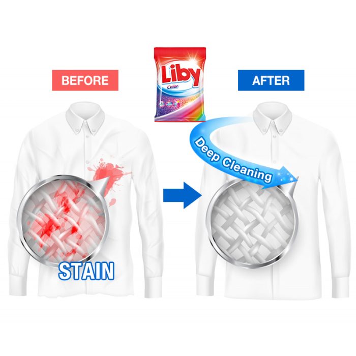 Liby Color Detergent Powder–3kg - Image 5