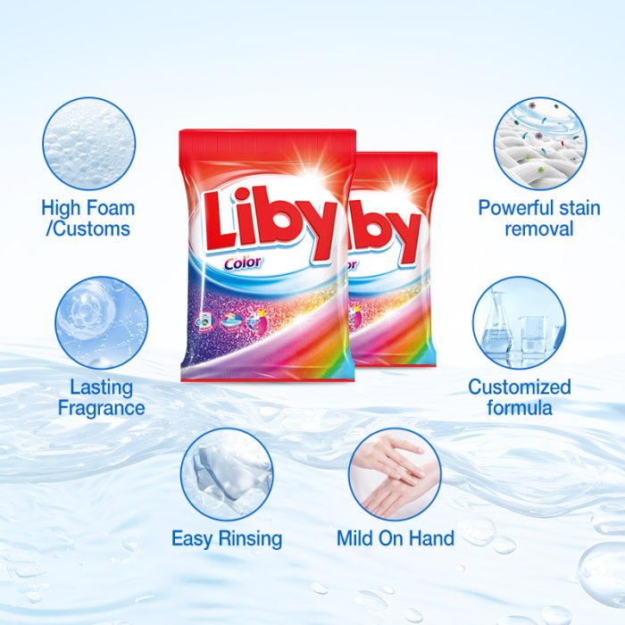 Liby Color Detergent Powder–3kg - Image 3